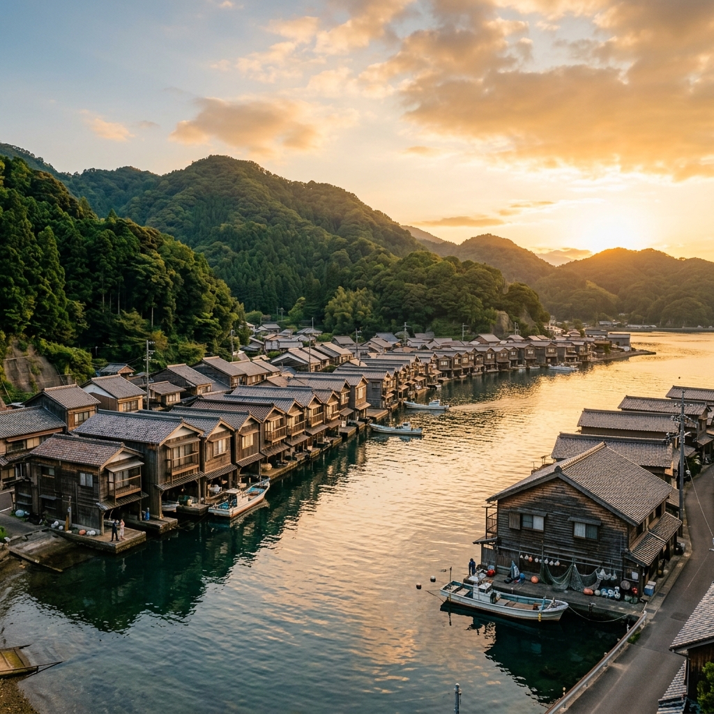 日本の風景 伊根の舟屋